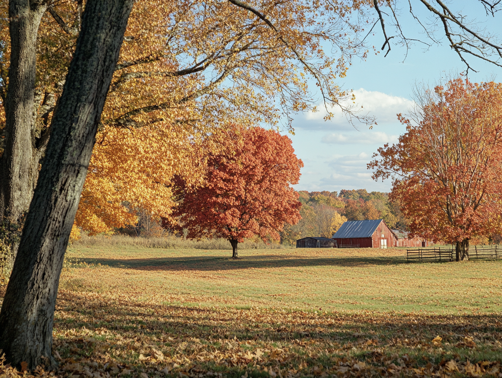 trees in the fall season